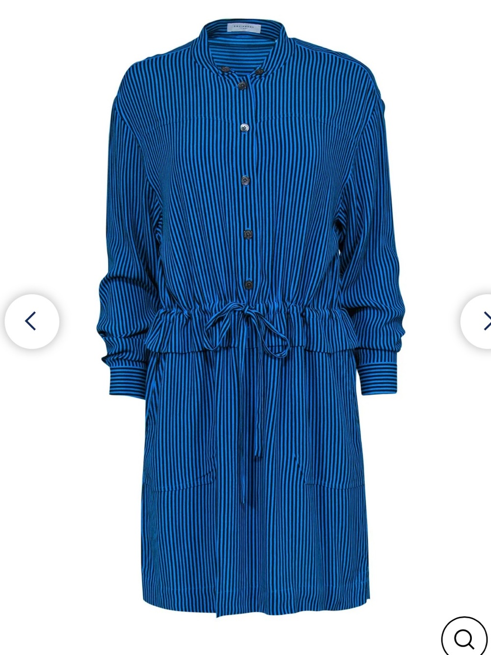 Equipment Femme | Lizza Striped Shirt Dress Size 4